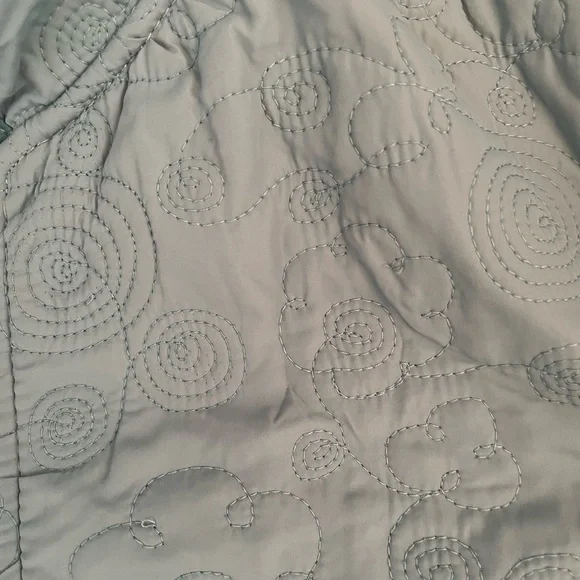 Woolrich Womens Large Wool Lined Nylon Barn Shacket Chore Rain Jacket Teal - Picture 4 of 5